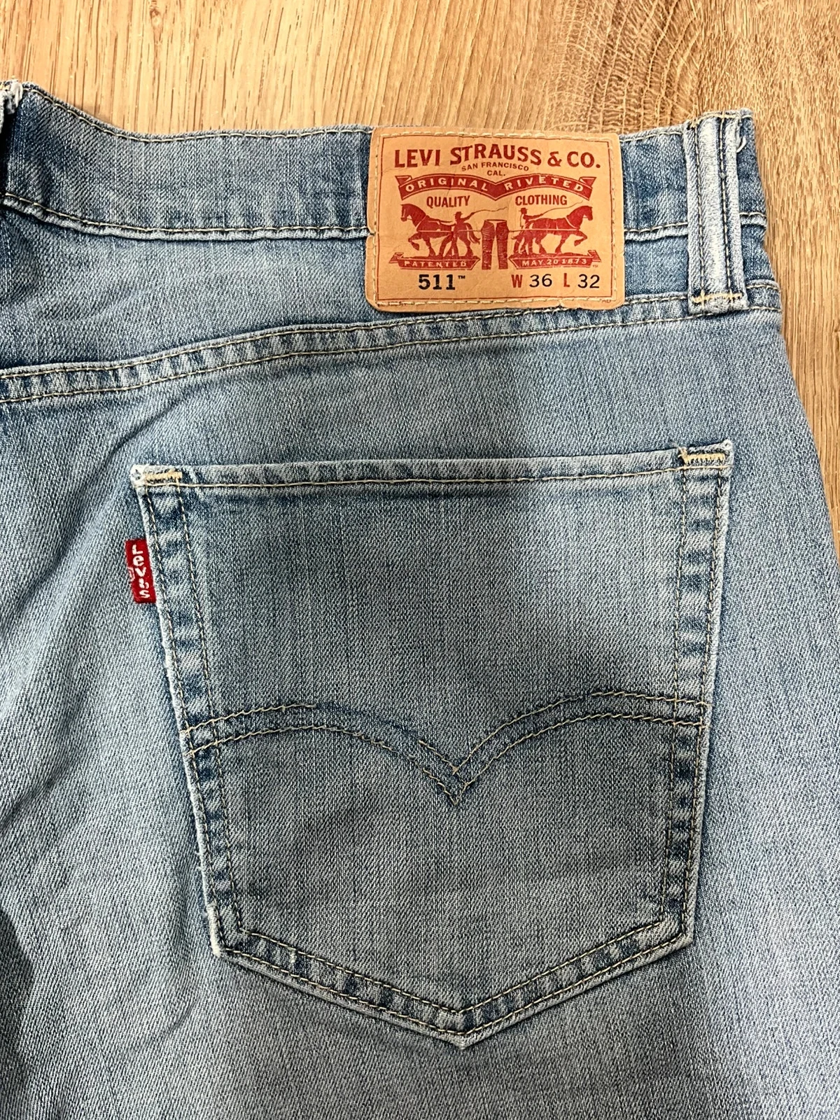 Jean Levi’s Homme 511 Slim W36 L32 Vintage 99% Coton Bleu Clair  Lvh 131 – photo 8